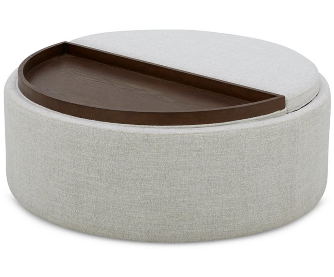 Alrodo Fabric Storage Ottoman