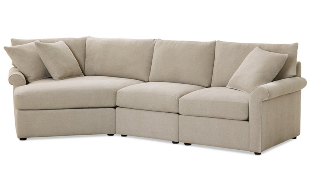 Wrenley 131" 3-Pc. Fabric Modular Cuddler Chaise
Sectional Sofa