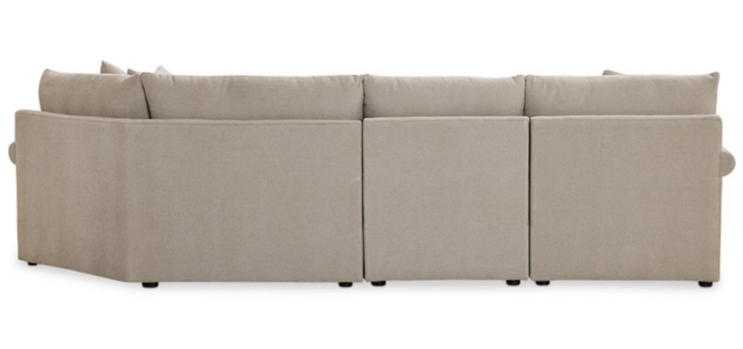 Wrenley 131" 3-Pc. Fabric Modular Cuddler Chaise
Sectional Sofa