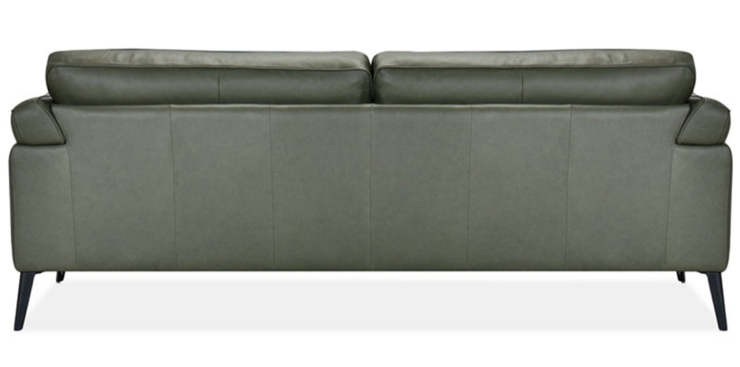 Keery 91" Leather Sofa (Moss)