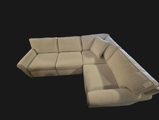 Radley Rollarm Fabric Sectional (Natural)