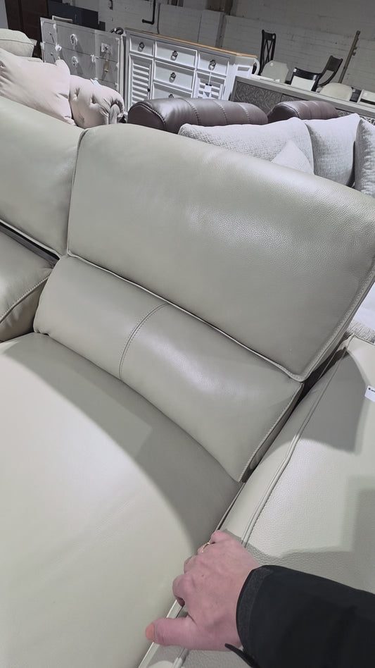 Neiwert 2-pc. Leather Sofa Sectional With 2 Power Recliners In Neutral