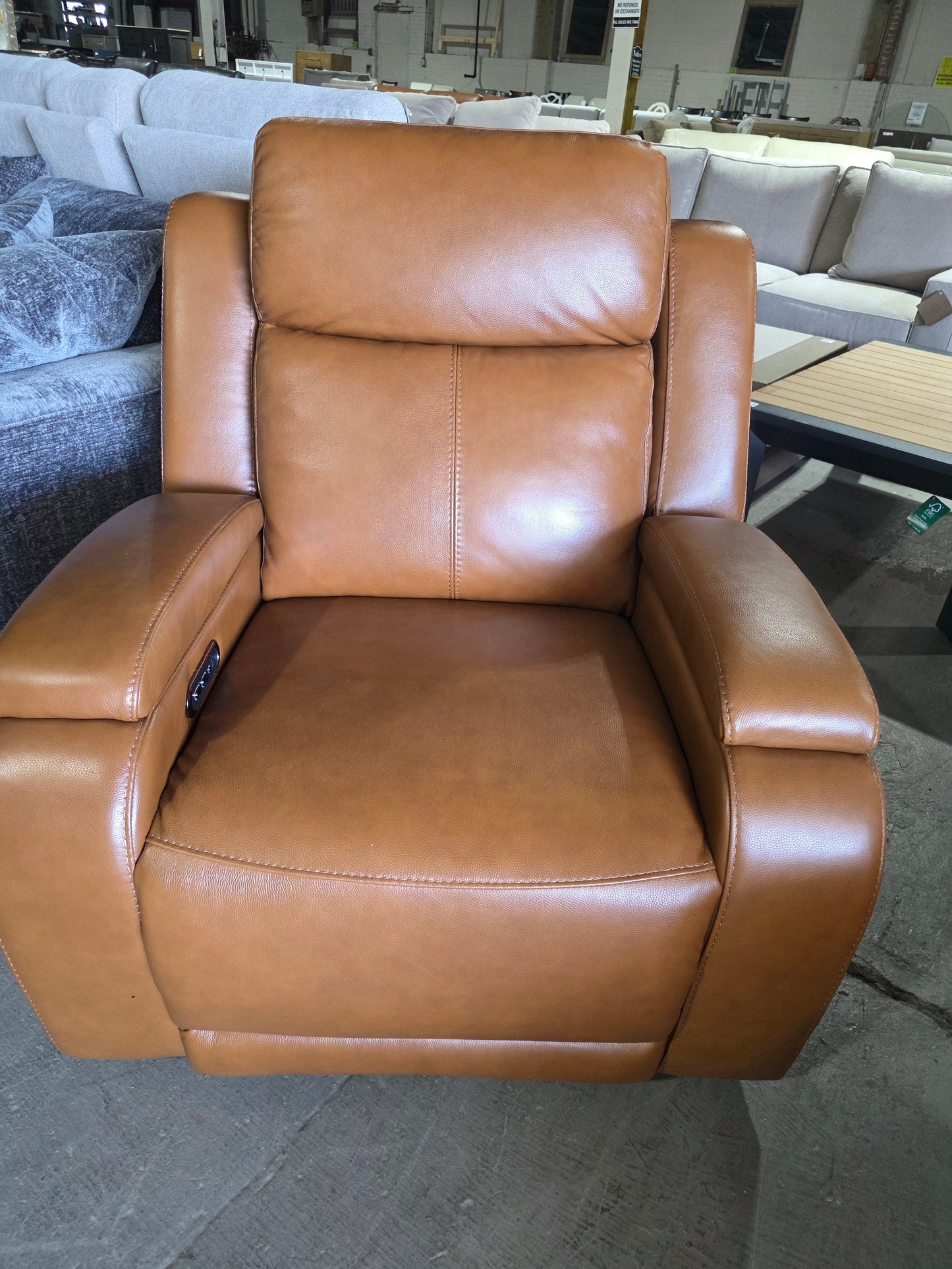 Tolin Leather 41" Power Motion Zero Gravity Recliner