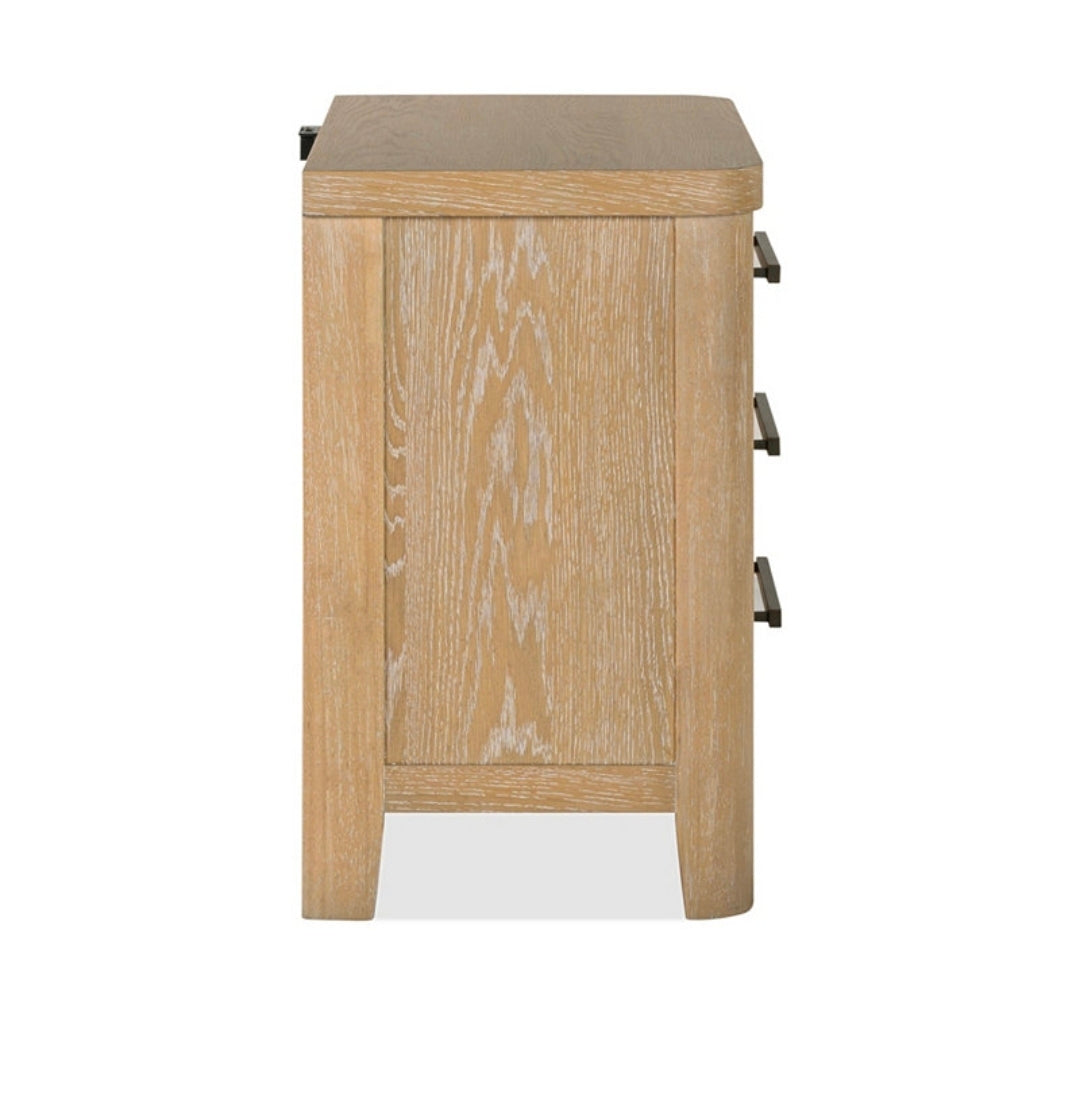 Marcel 28" Wood 3-Drawer Nightstand
