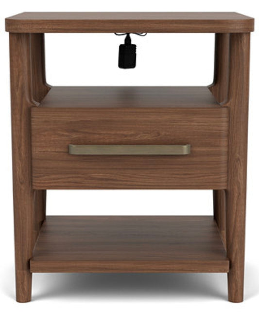 Amelie 27" Wood Accent Nightstand