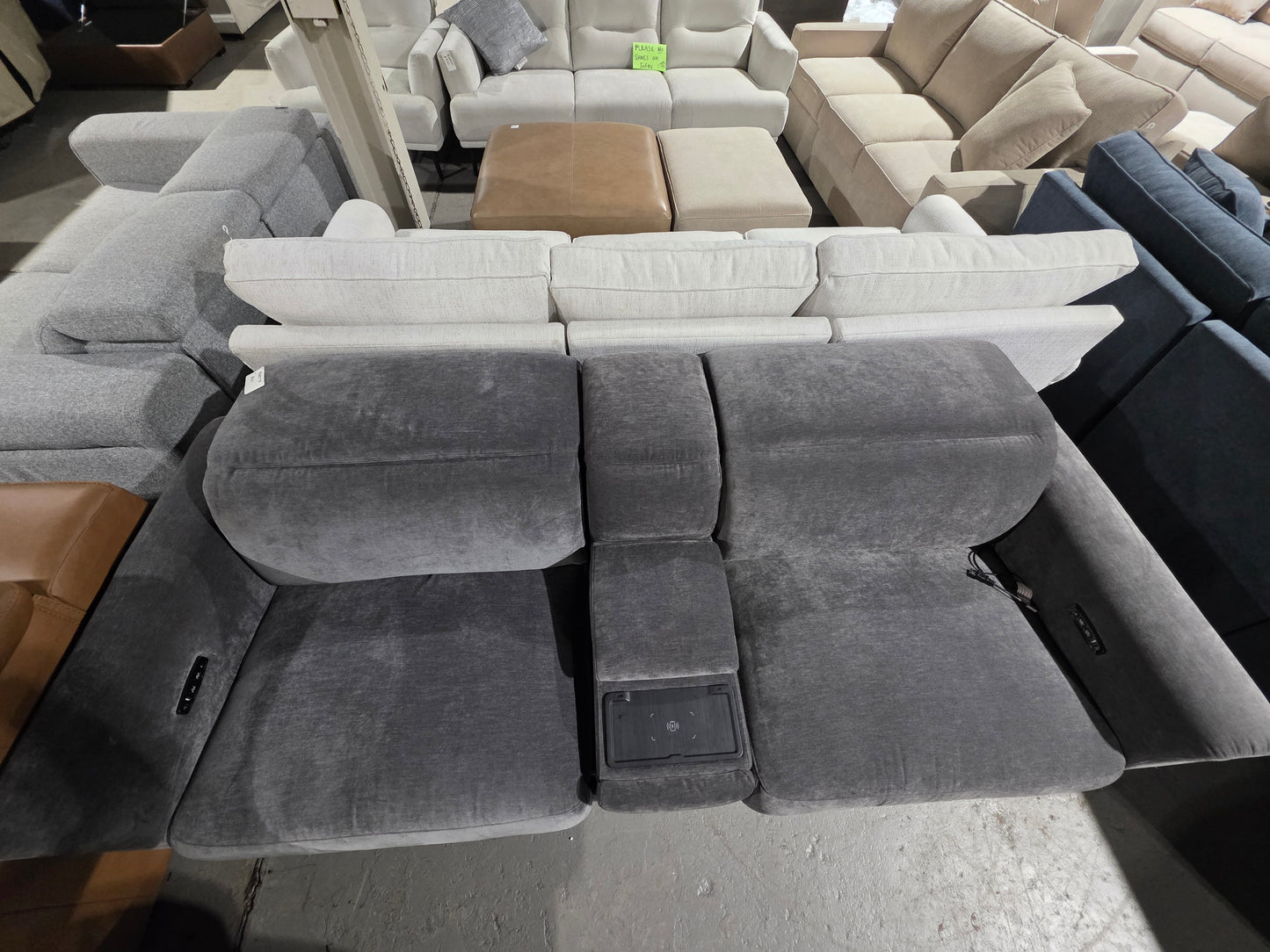 Brownell 2-Pc.Sofa Sectional with 2 Power Motion Chairs