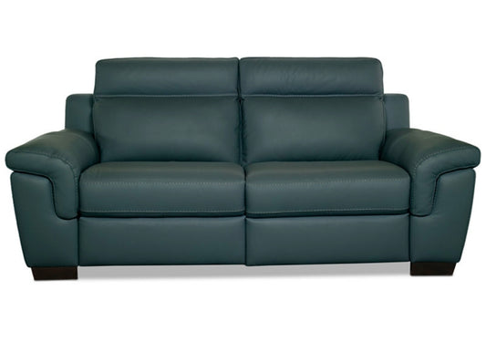 Julius II 2-Pc. Leather Sofa with 2 Power Recliners (Navy)