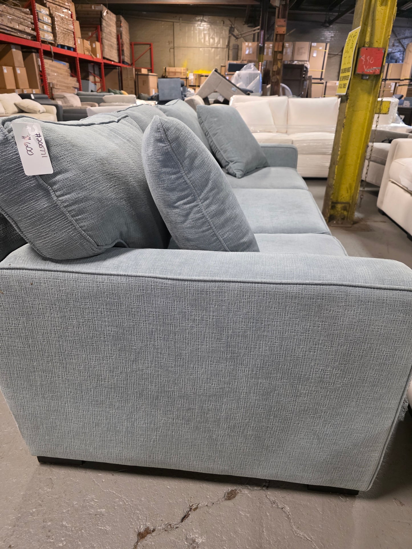 Radley 86" Fabric Sofa (Heavenly Robinsegg Blue)
