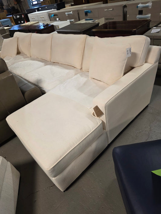 3-Pc. Radley Sectional Sofa with Chaise (Heavenly Oyster White)