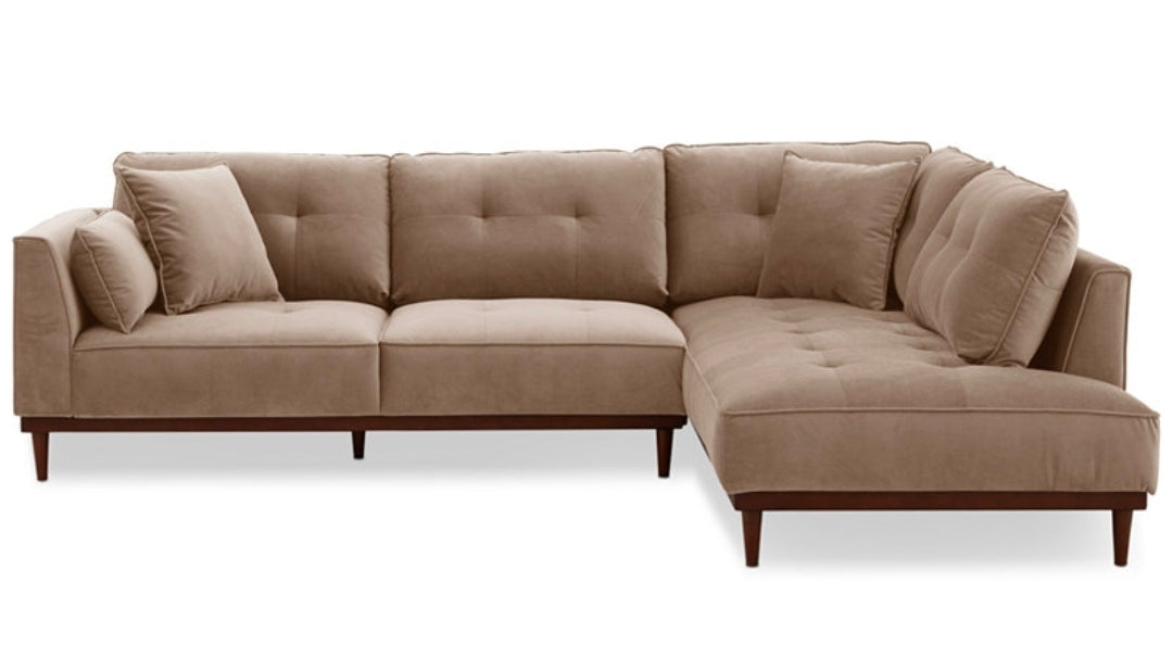 Hazelynn 2-Pc. Fabric Sectional (Taupe)