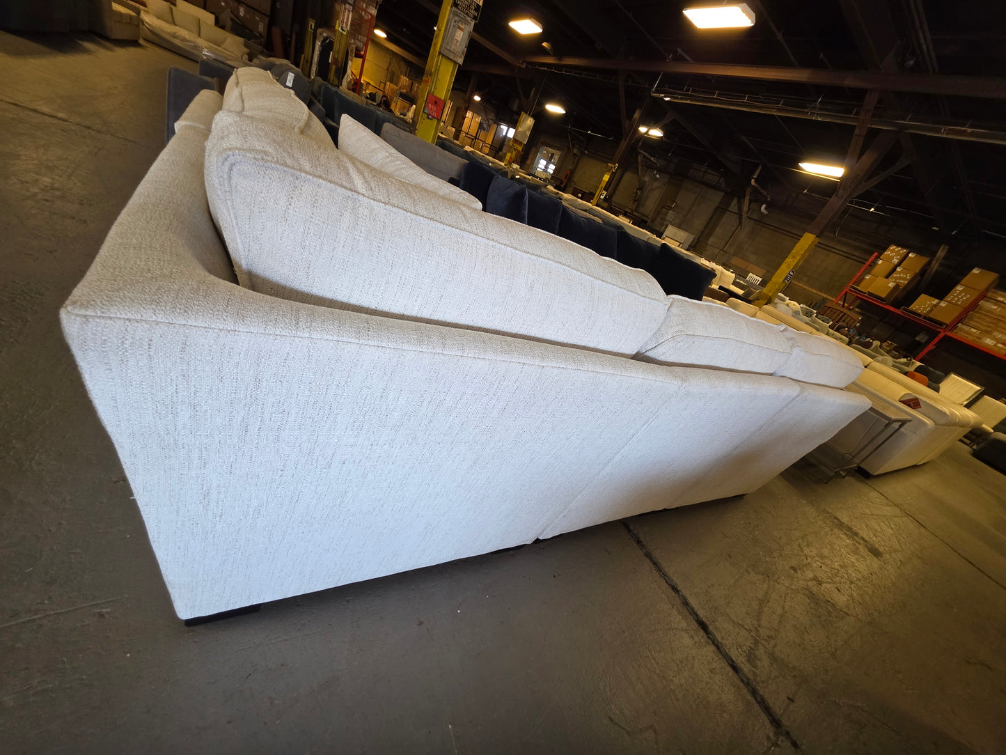 Radley Rollarm Fabric Sectional (Natural)