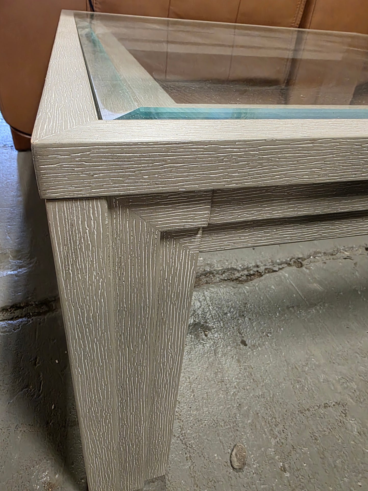 Cascade 42" Glass Square Cocktail Table