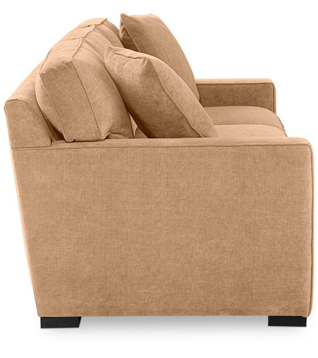 Radley 86" Fabric Sofa (Heavenly Caramel Tan)
