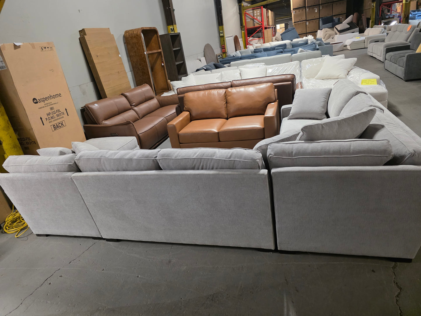 Radley 3-pc. Sectional Sofa ( Heavenly Cinder Grey)