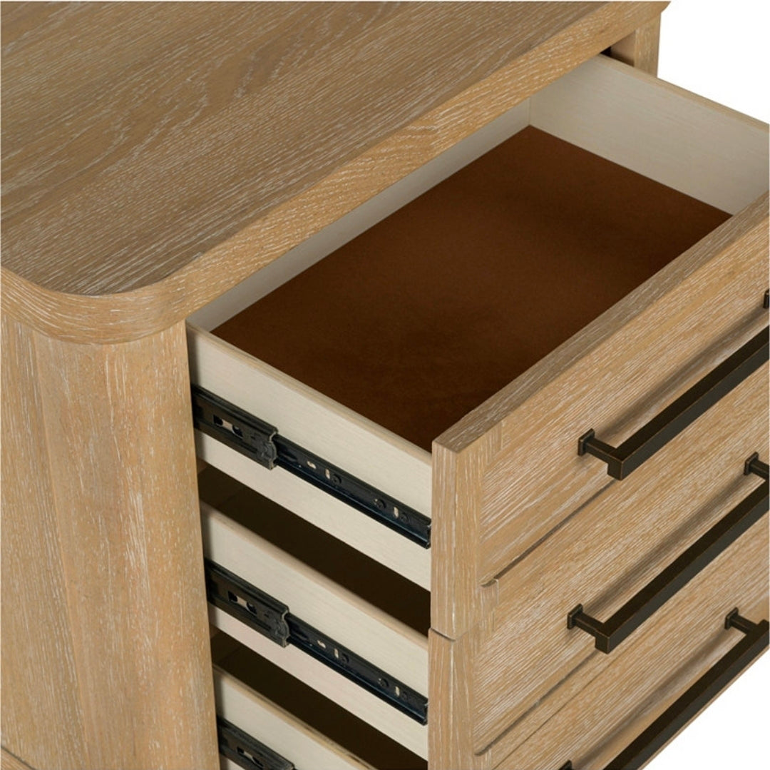 Marcel 28" Wood 3-Drawer Nightstand