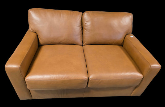 Radley 61" Leather Loveseat (Butternut)