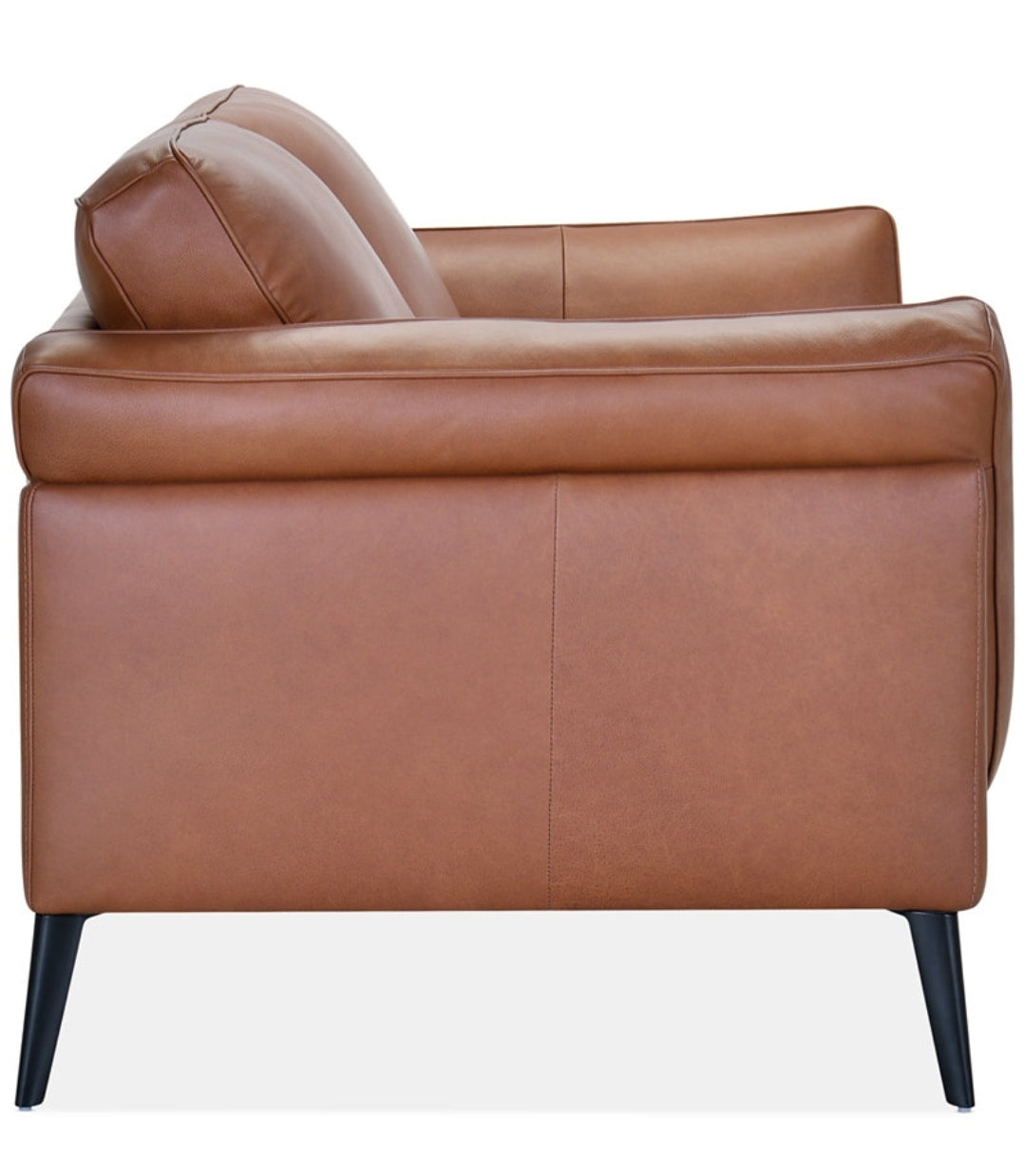 Keery Leather Loveseat (Caramel)