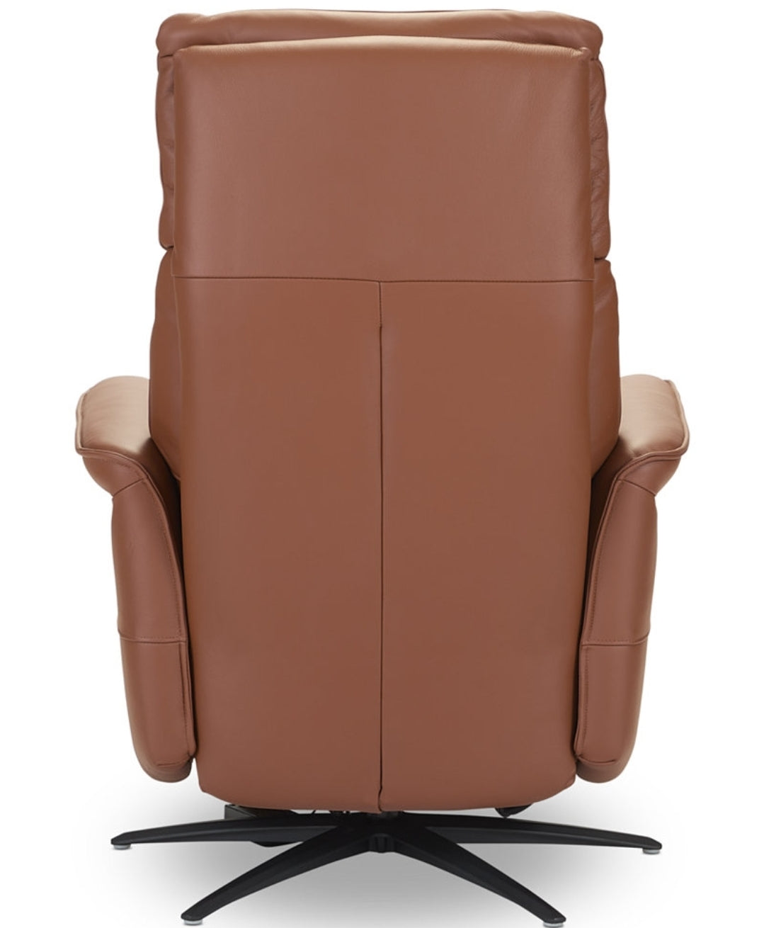 Lennix Leather TV Recliner with Massage (Warm Brown)