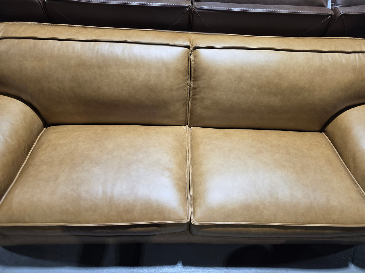 Glympton 92" Leather Sofa