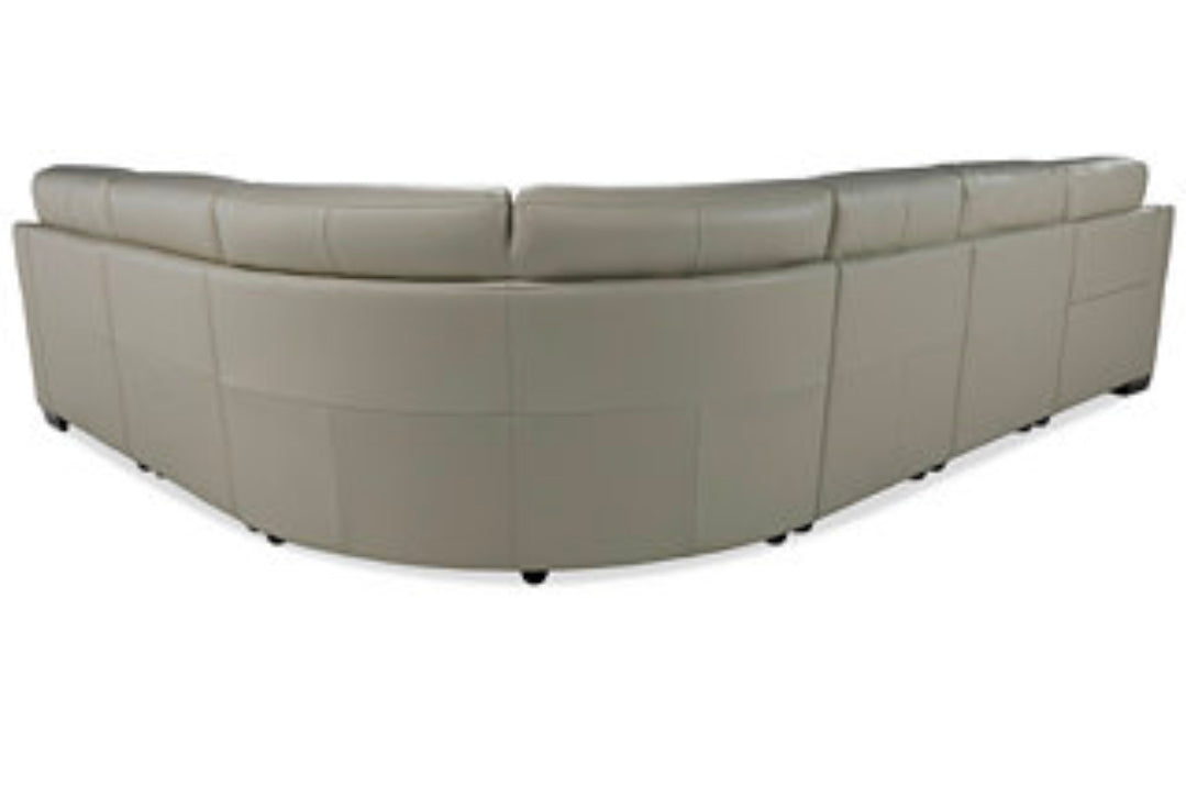 Julius II 6-Pc. Leather Chaise Sectional with 2 Power Recliners