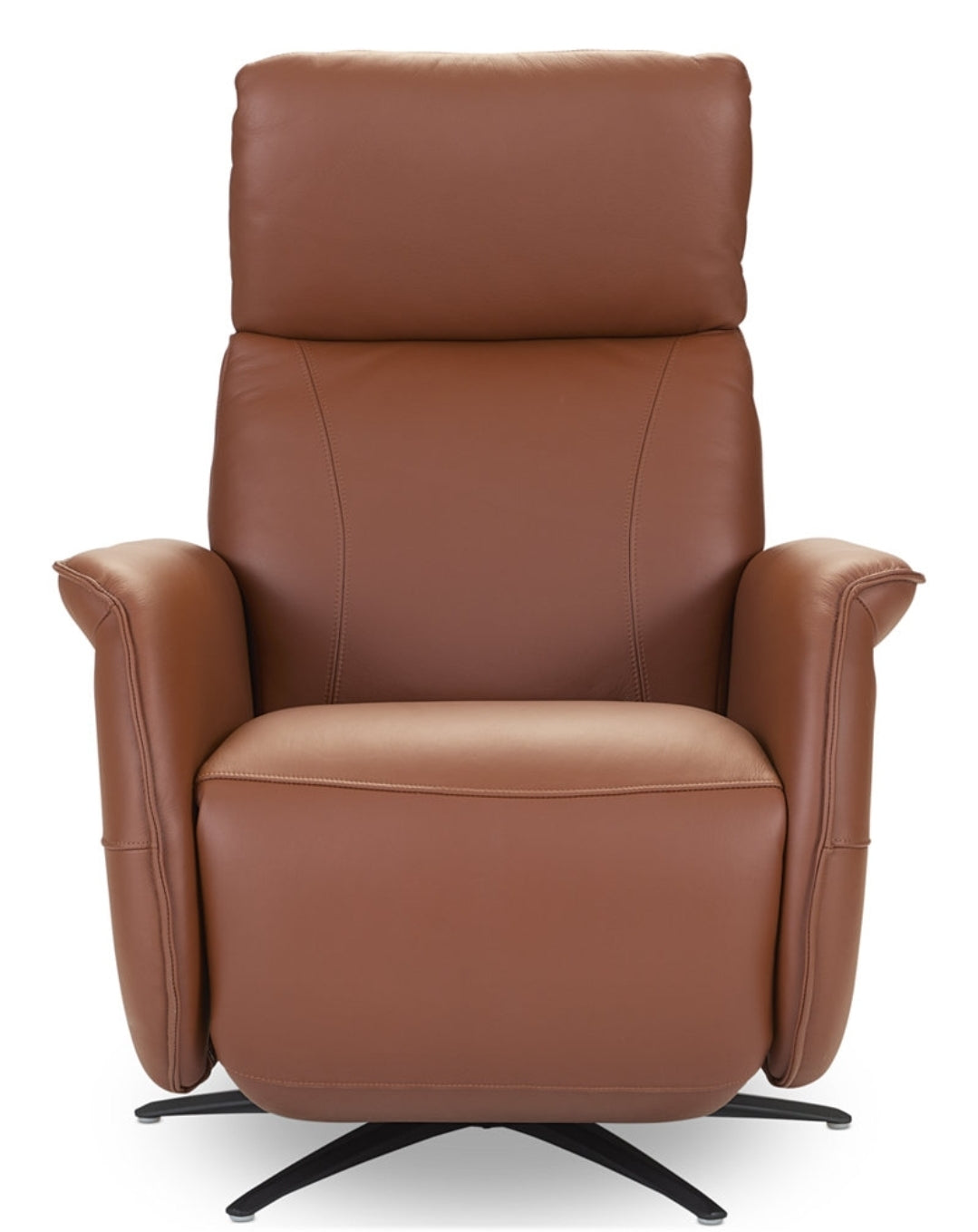Lennix Leather TV Recliner with Massage (Warm Brown)