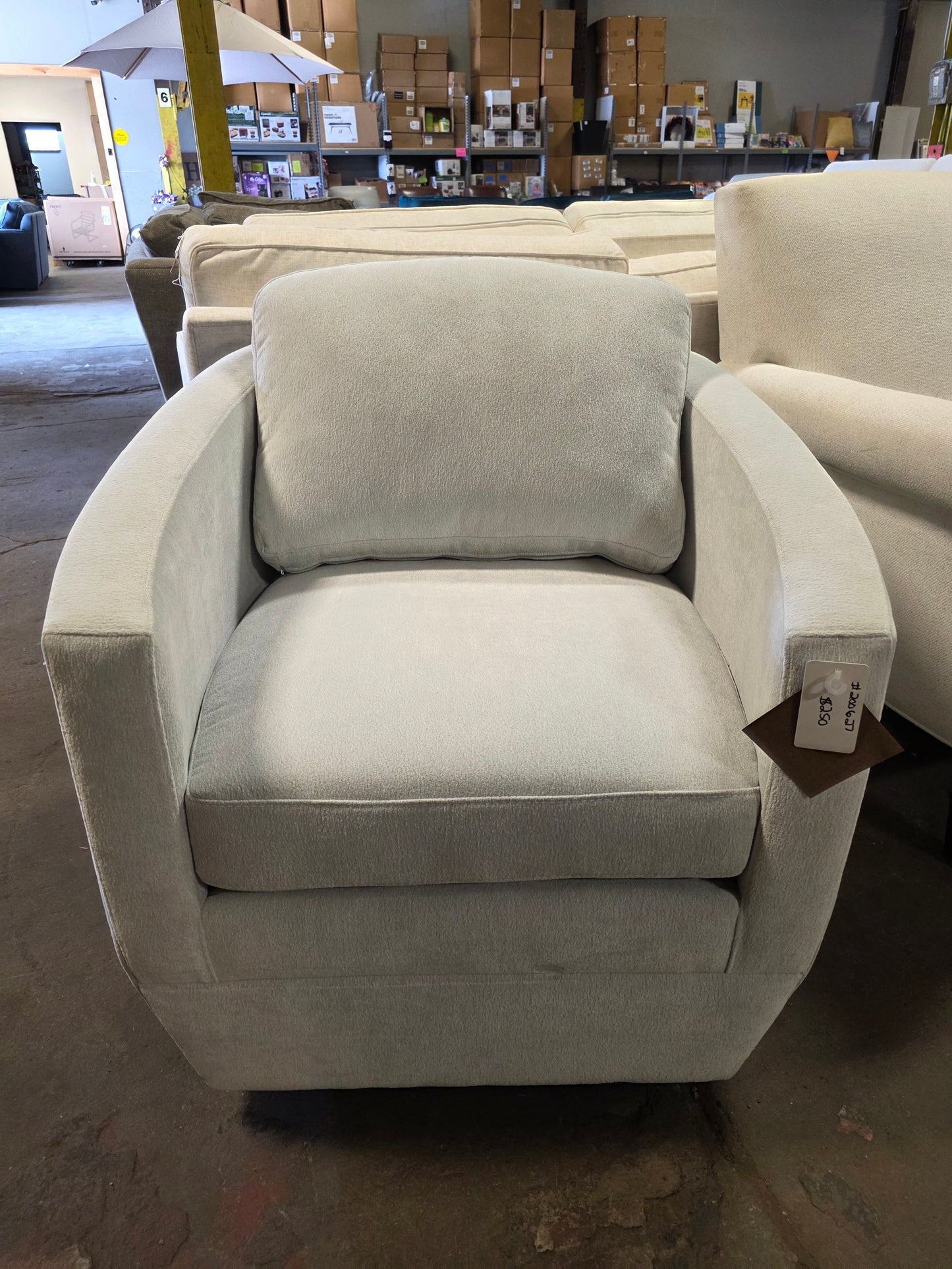 Track Arm Swivel Chair