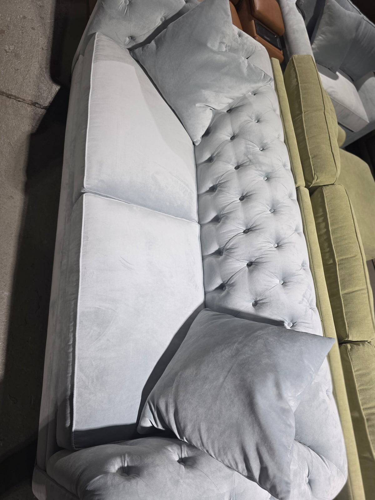 Kallison Fabric Sofa (Light Blue)
