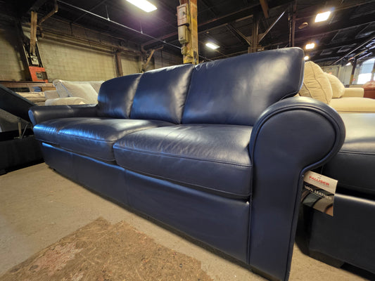 Palliser Leather Sofa (Valencia Sapphire)