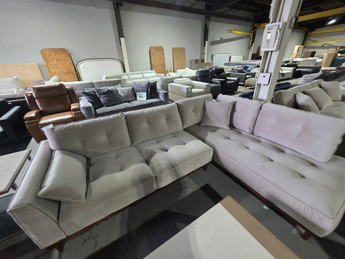 Hazelynn 2-Pc. Fabric Sectional (Taupe)