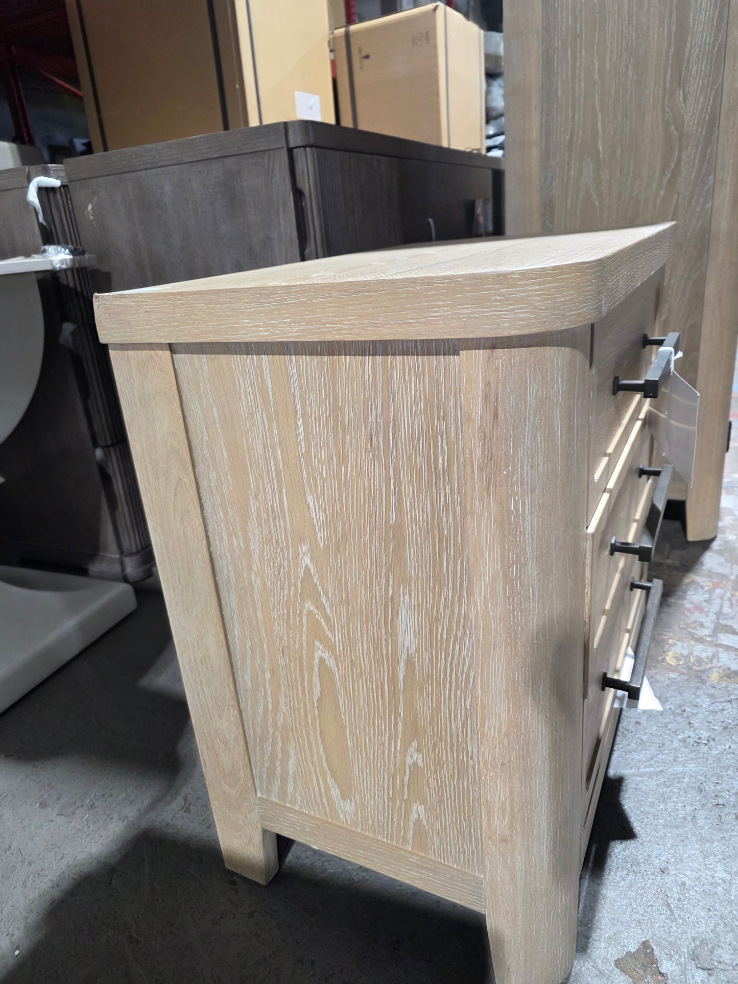 Marcel 28" Wood 3-Drawer Nightstand