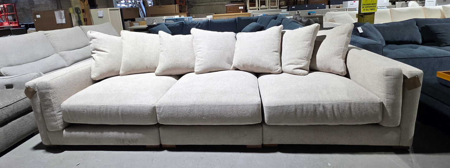Barlien 3-Pc. Modular Fabric Sofa (Oatmeal)