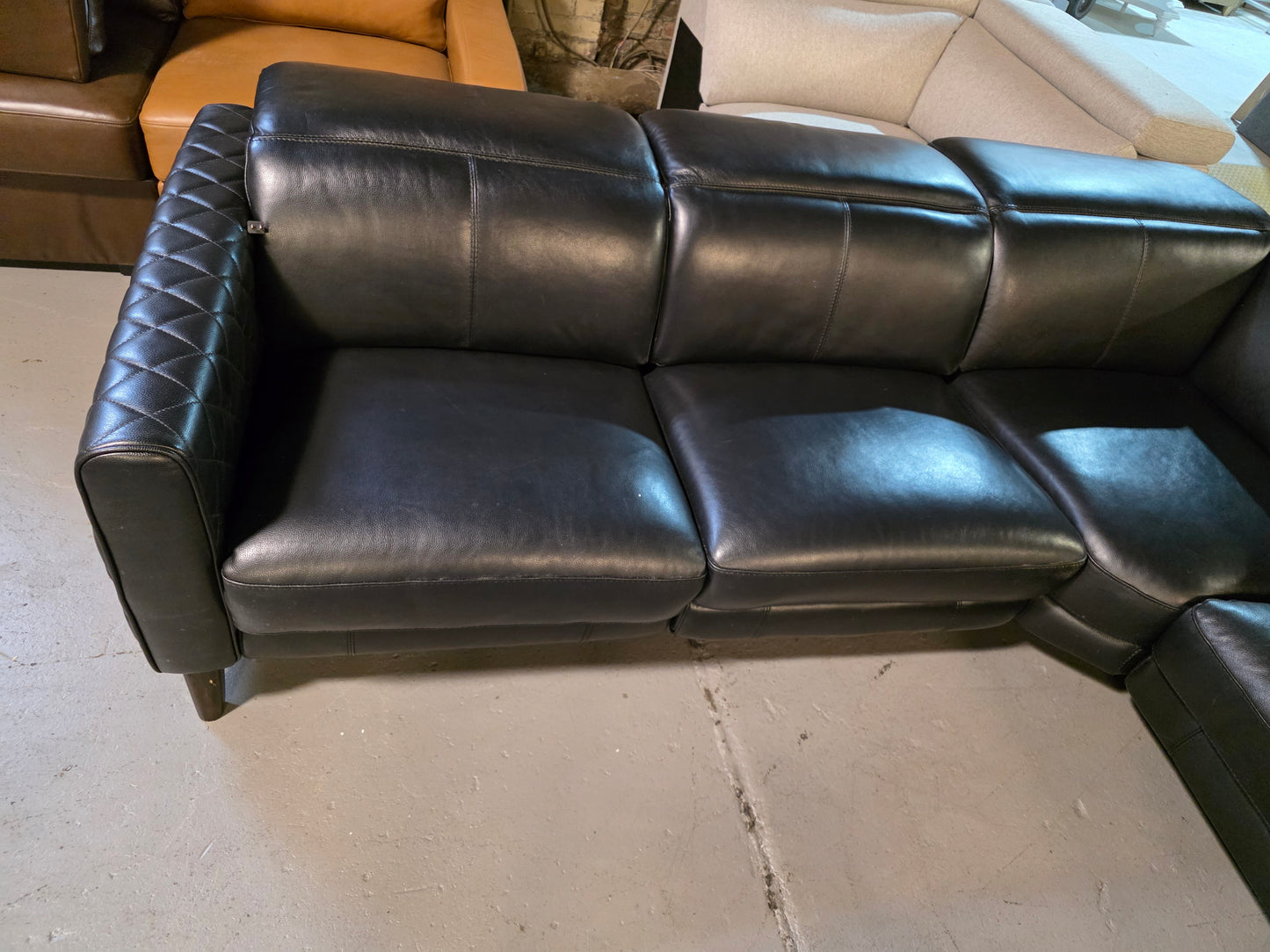 Jaconna 5-Pc. Leather Sectional with 3 Power Recliners