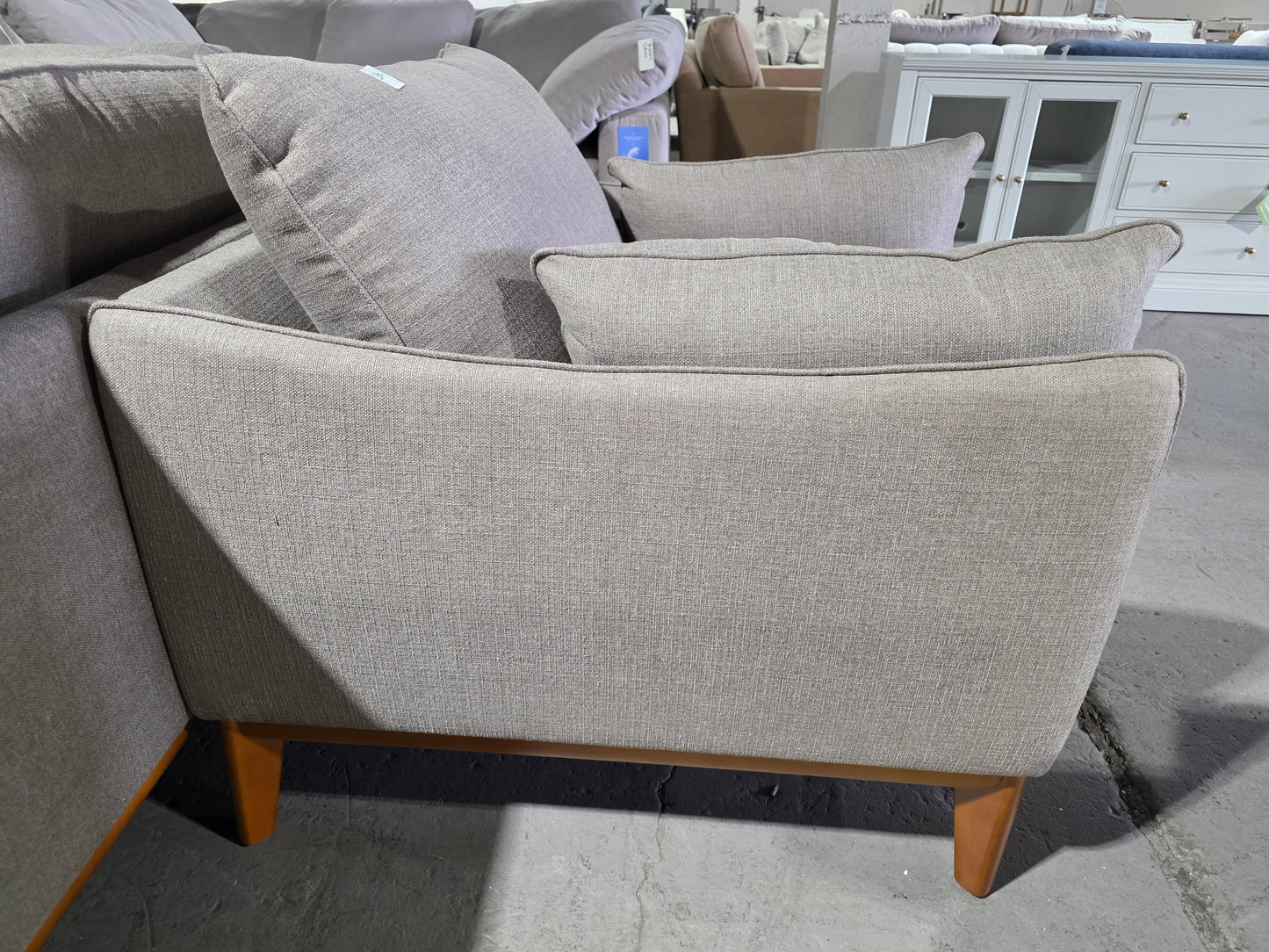 Jollene 39" Fabric Armchair (Slate Grey)