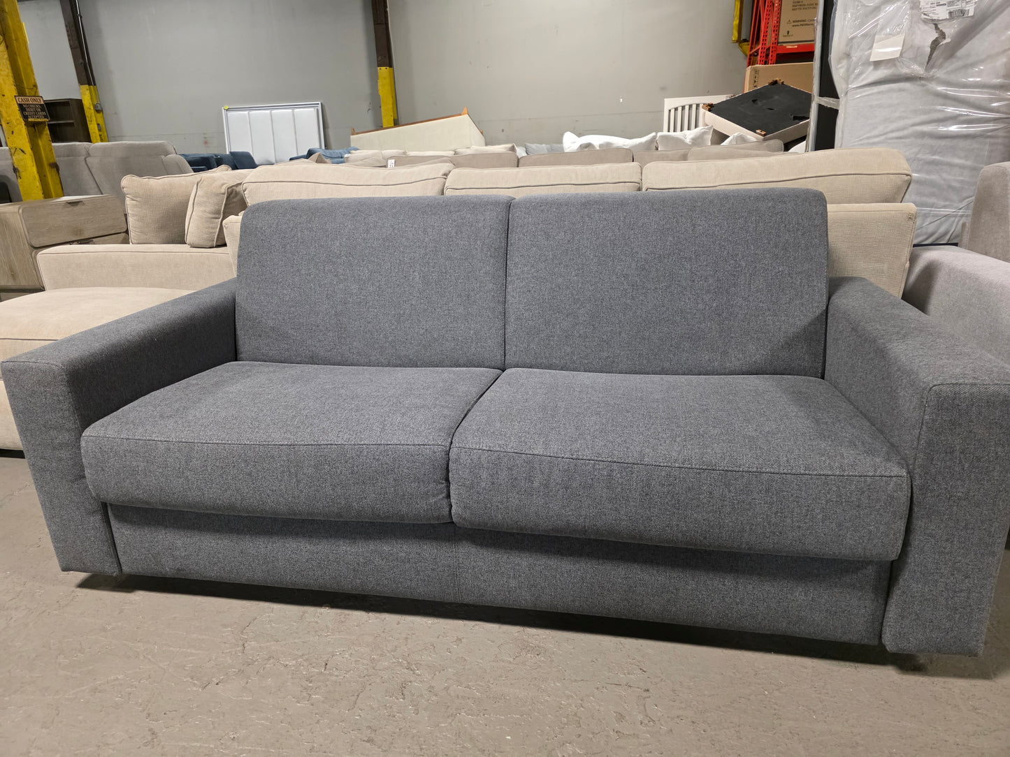 Giotto Fabric Sleeper Sofa (Anthracite)