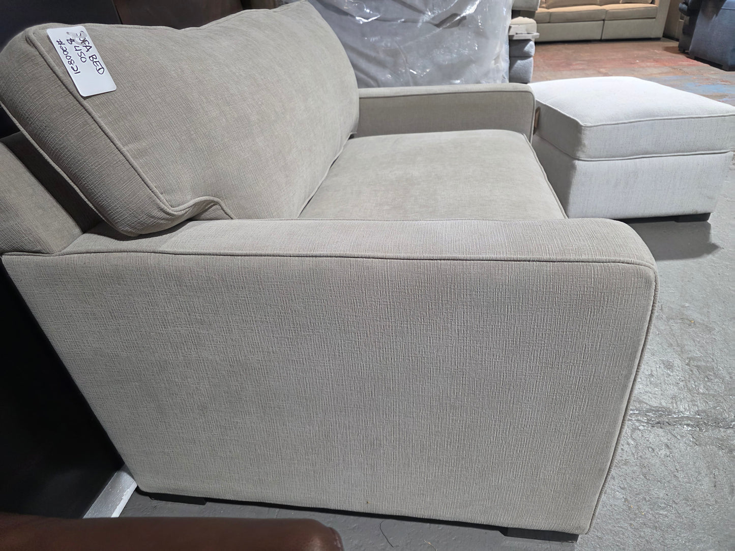 Radley 54" Fabric Chair Bed (Heavenly Chrome Beige)