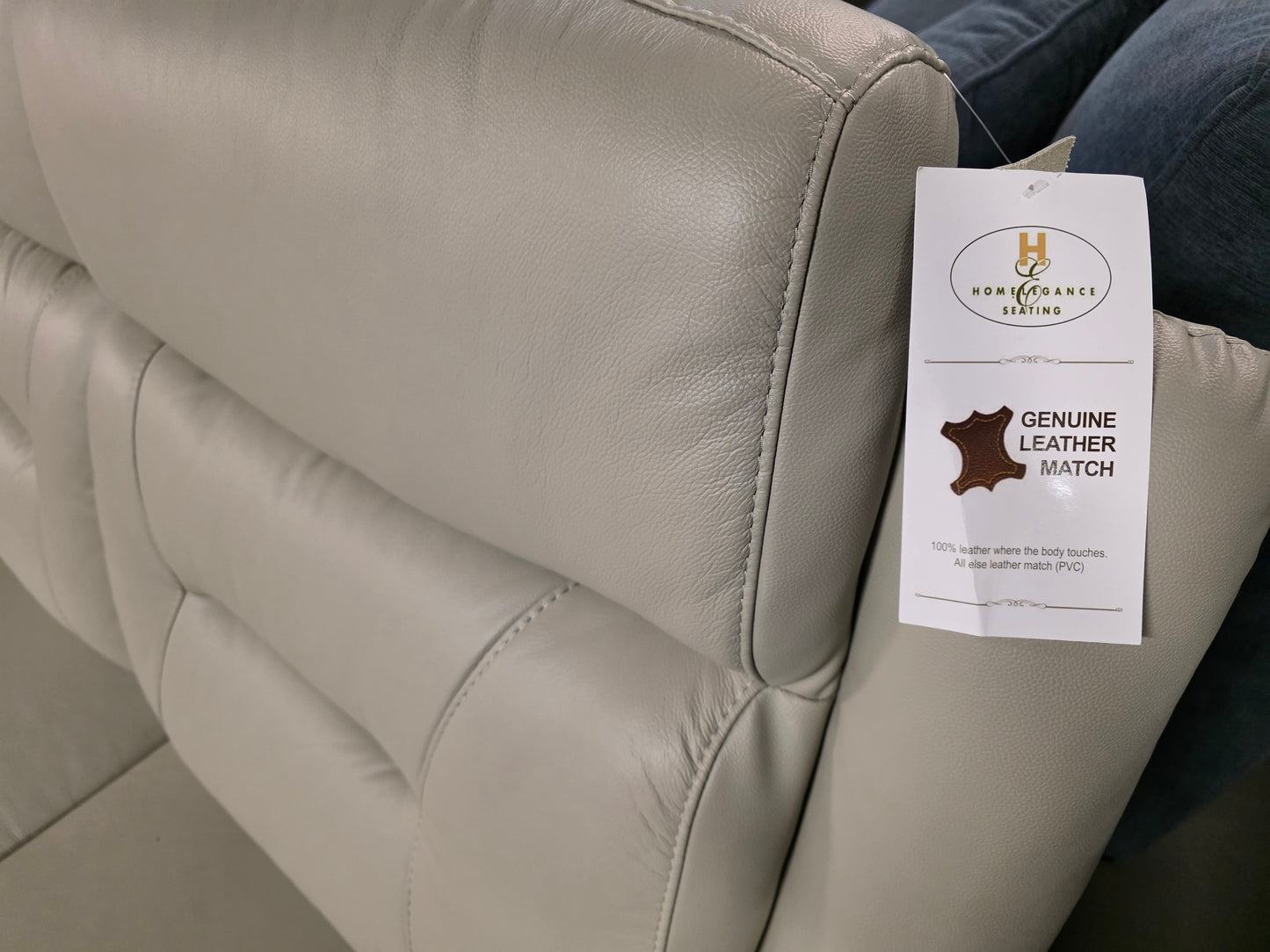 White Label Corvallis 87" Double Reclining Sofa (Ash Grey)