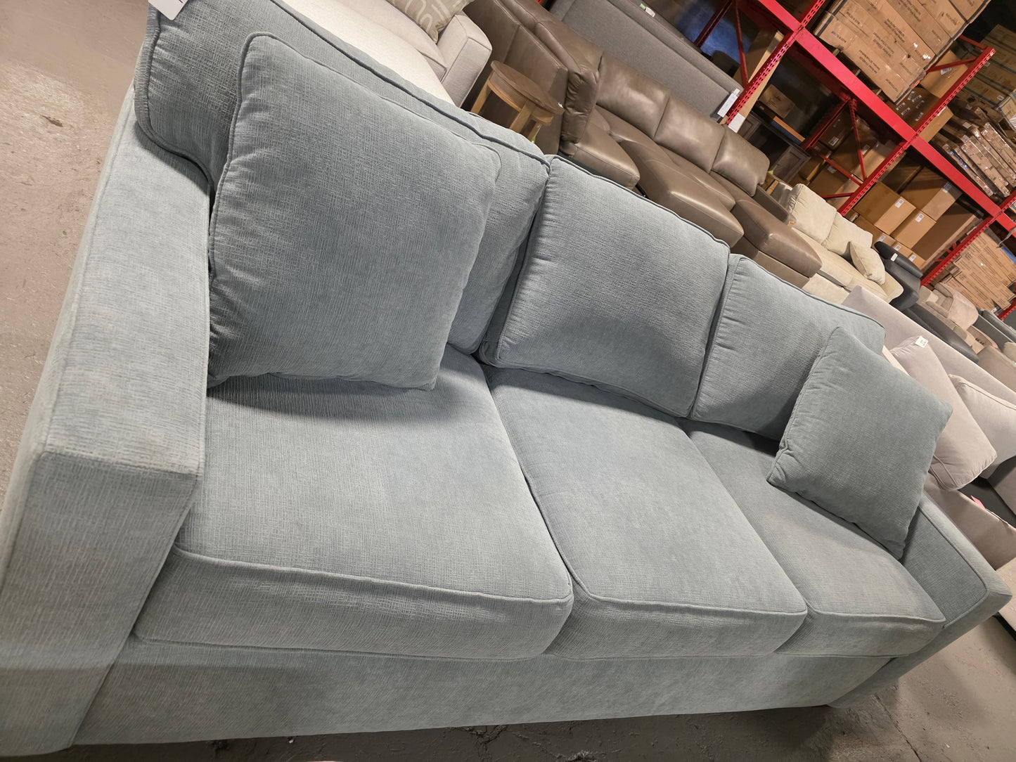 Radley 86" Fabric Sofa (Heavenly Robinsegg Blue)