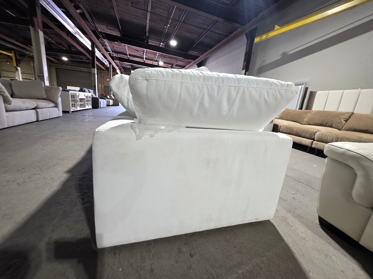 Modular 5-Pc. Fabric Sectional Sofa (White)