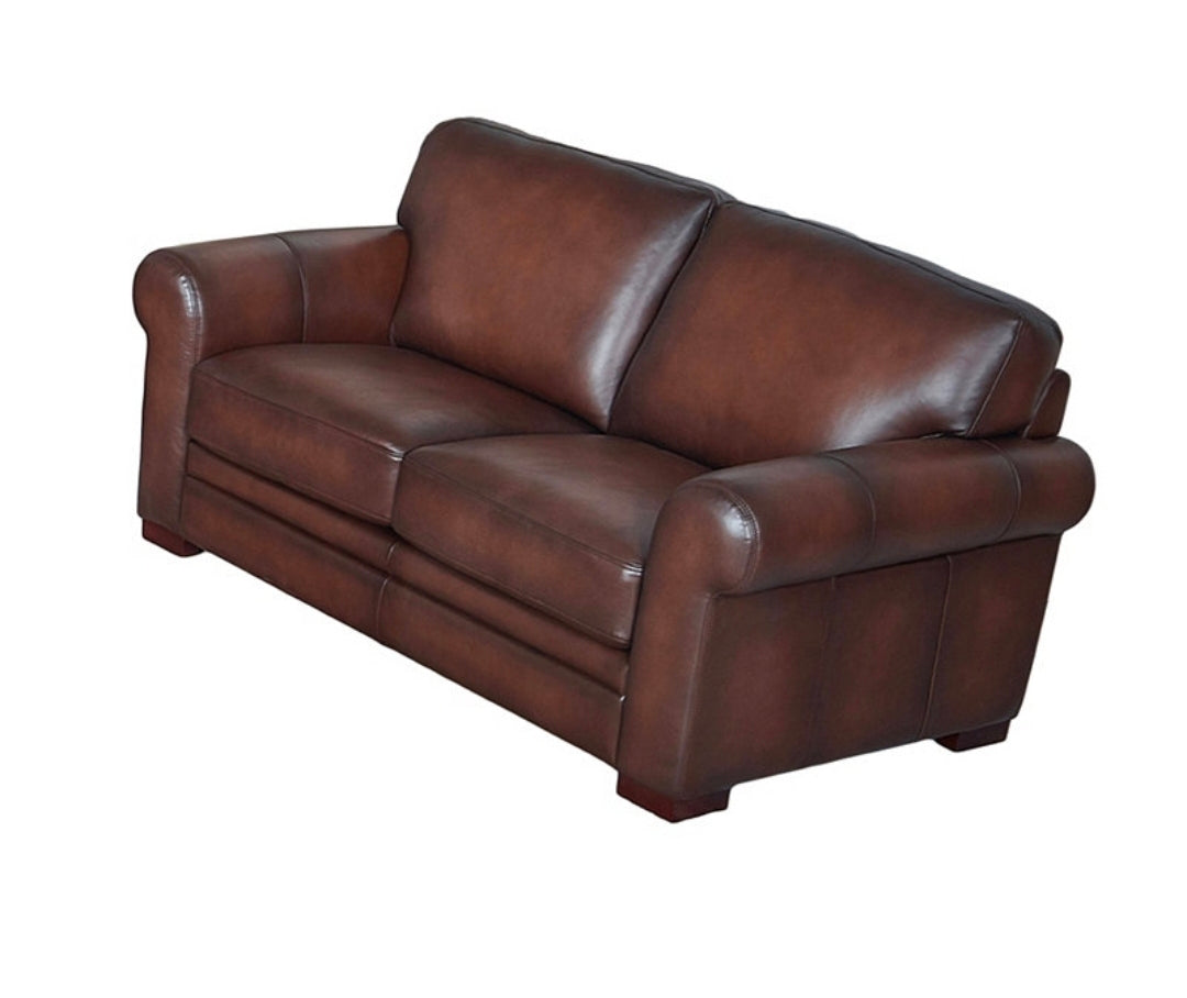 Brookfield 70" Top Grain Leather Loveseat
