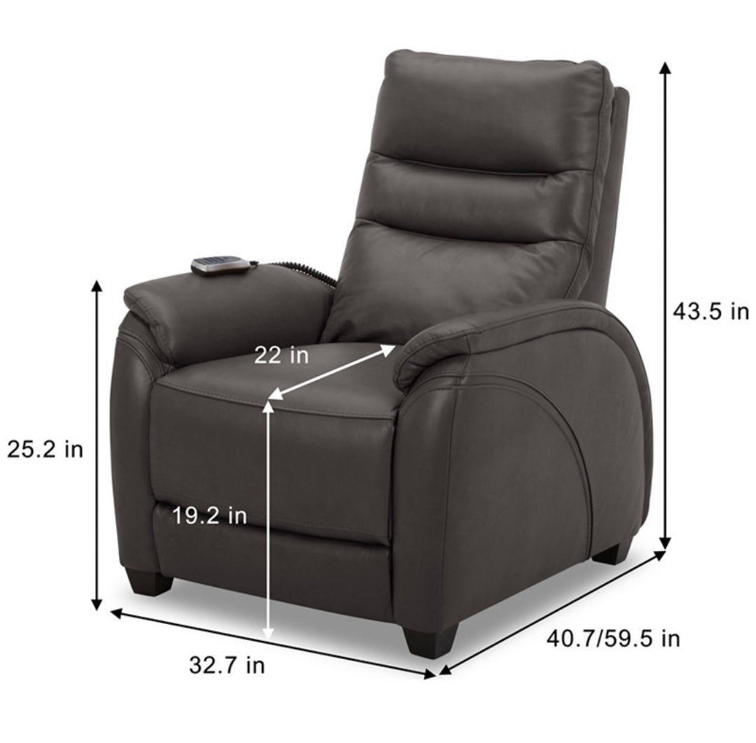 Korbin 33" Zero Gravity Leather Recliner