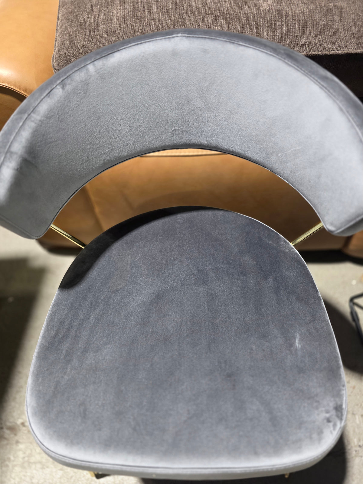Calligaris New York Dining Chair (Blue Velvet)