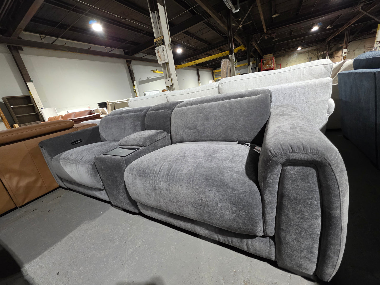 Brownell 2-Pc.Sofa Sectional with 2 Power Motion Chairs