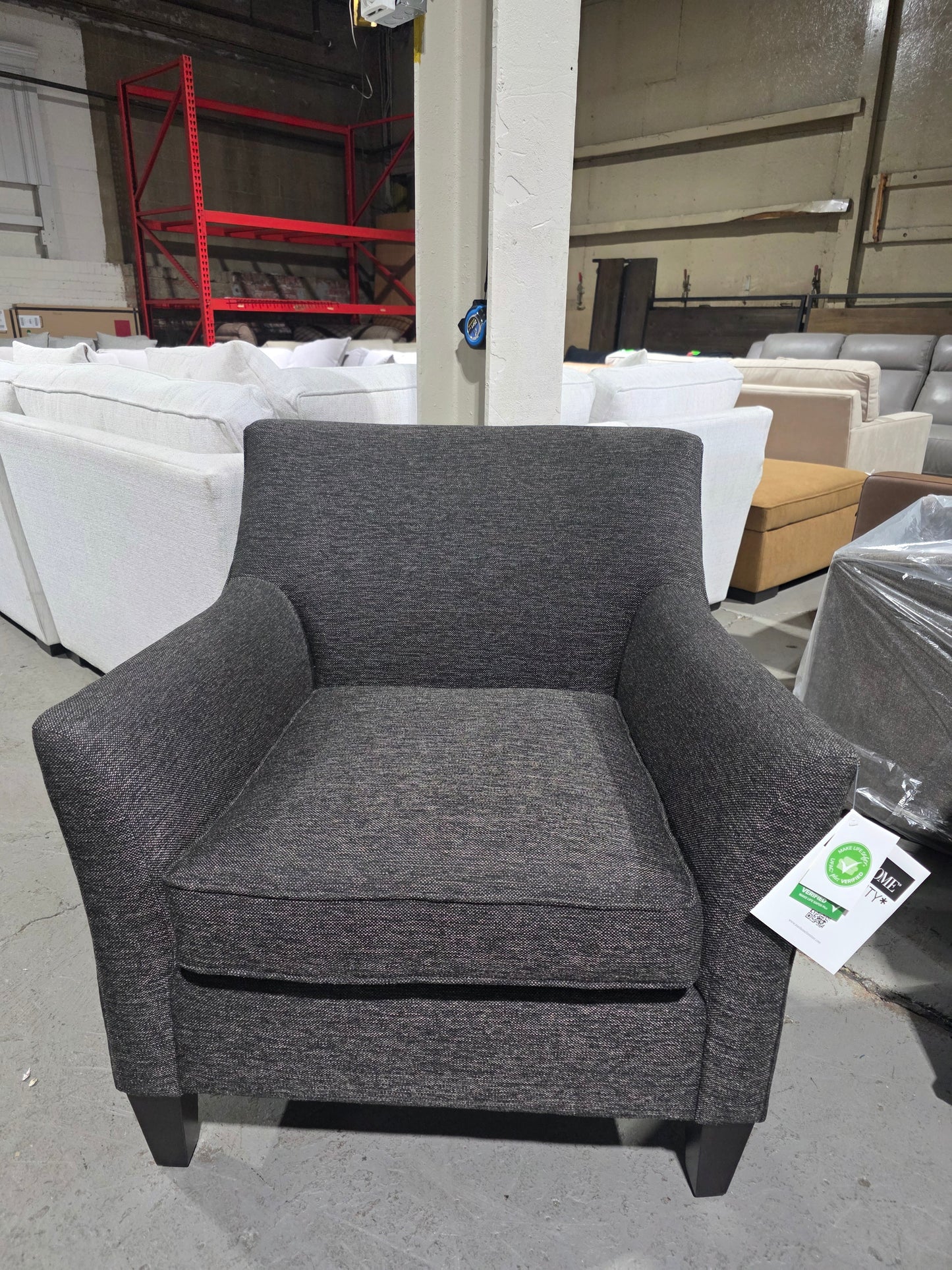 Nightford 30" Fabric Accent Chair (Charcoal)