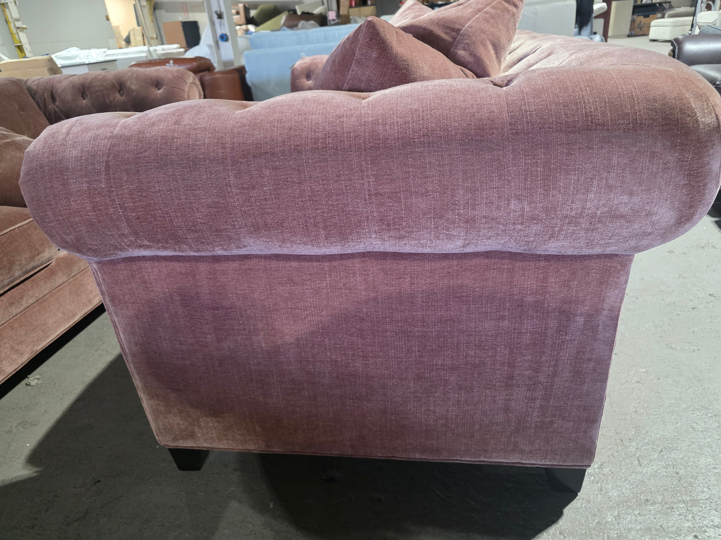 Kallison Fabric Loveseat (Dusty Pink)