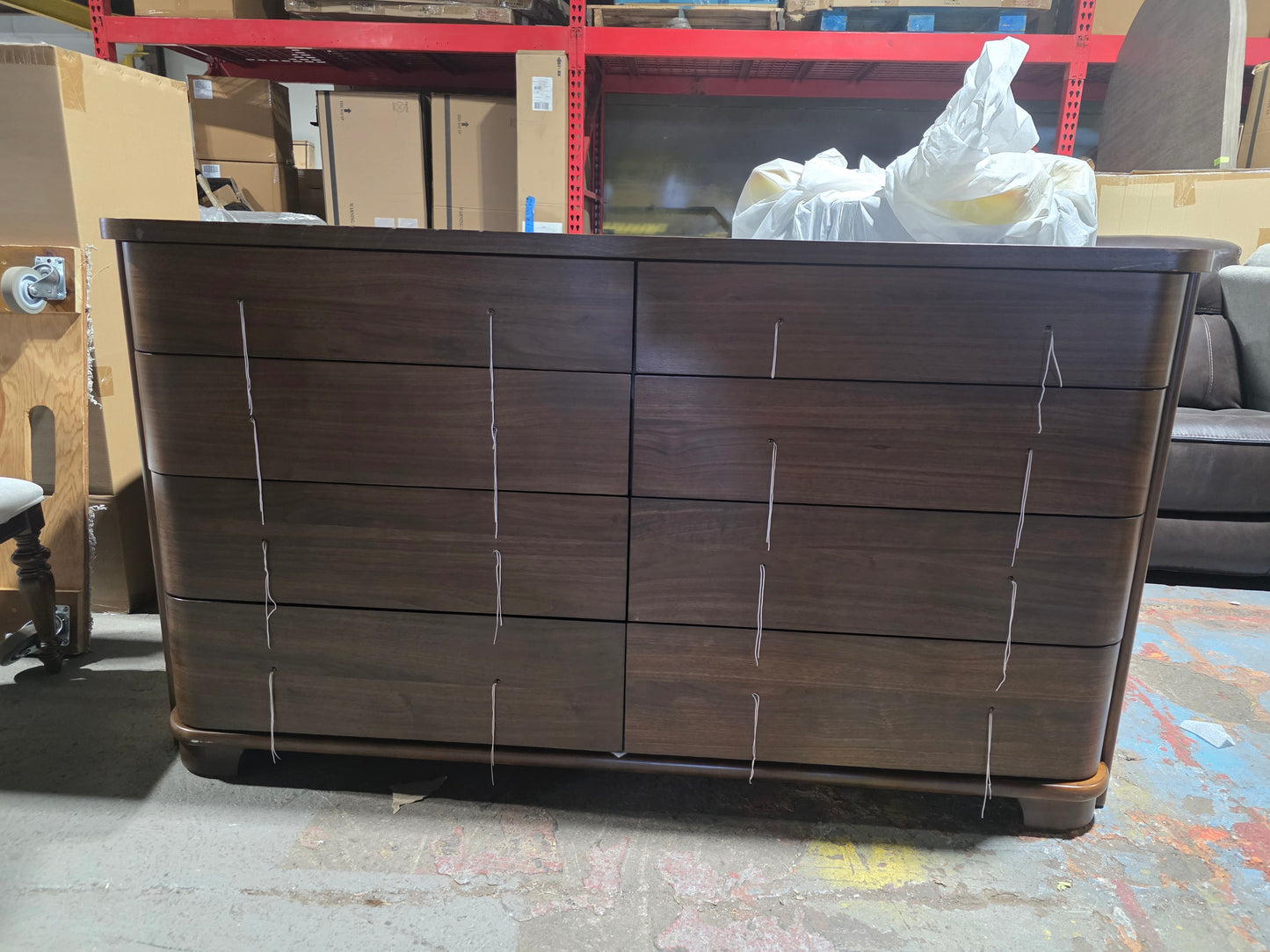 Amelie 37" Wood 8-Drawer Dresser