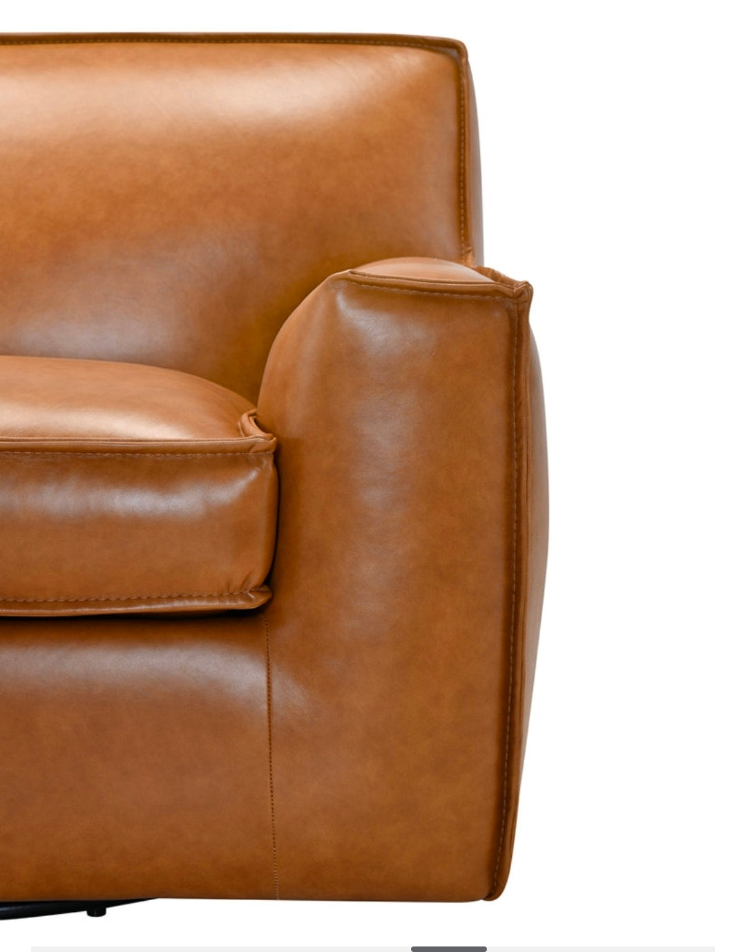 Glympton 92" Leather Sofa