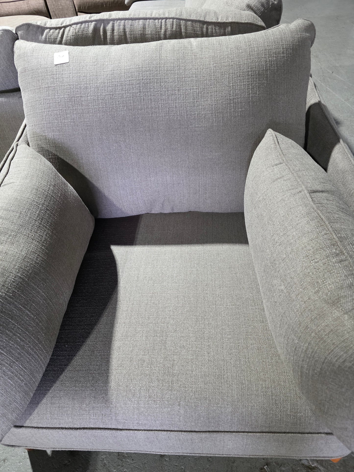 Jollene 39" Fabric Armchair (Slate Grey)