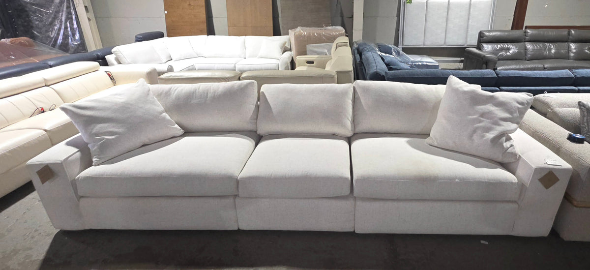 Large 3-Pc. Fabric Sofa (Natural)