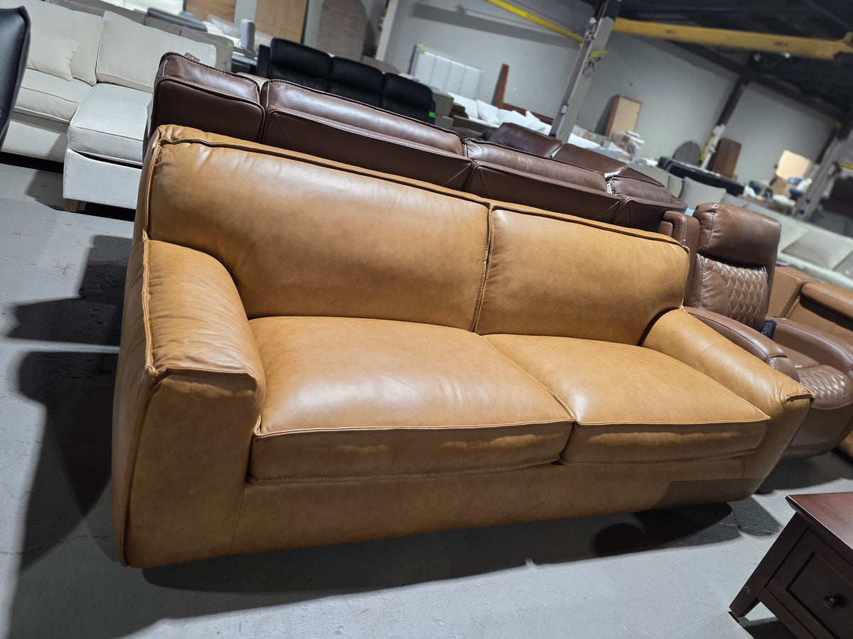 Glympton 92" Leather Sofa