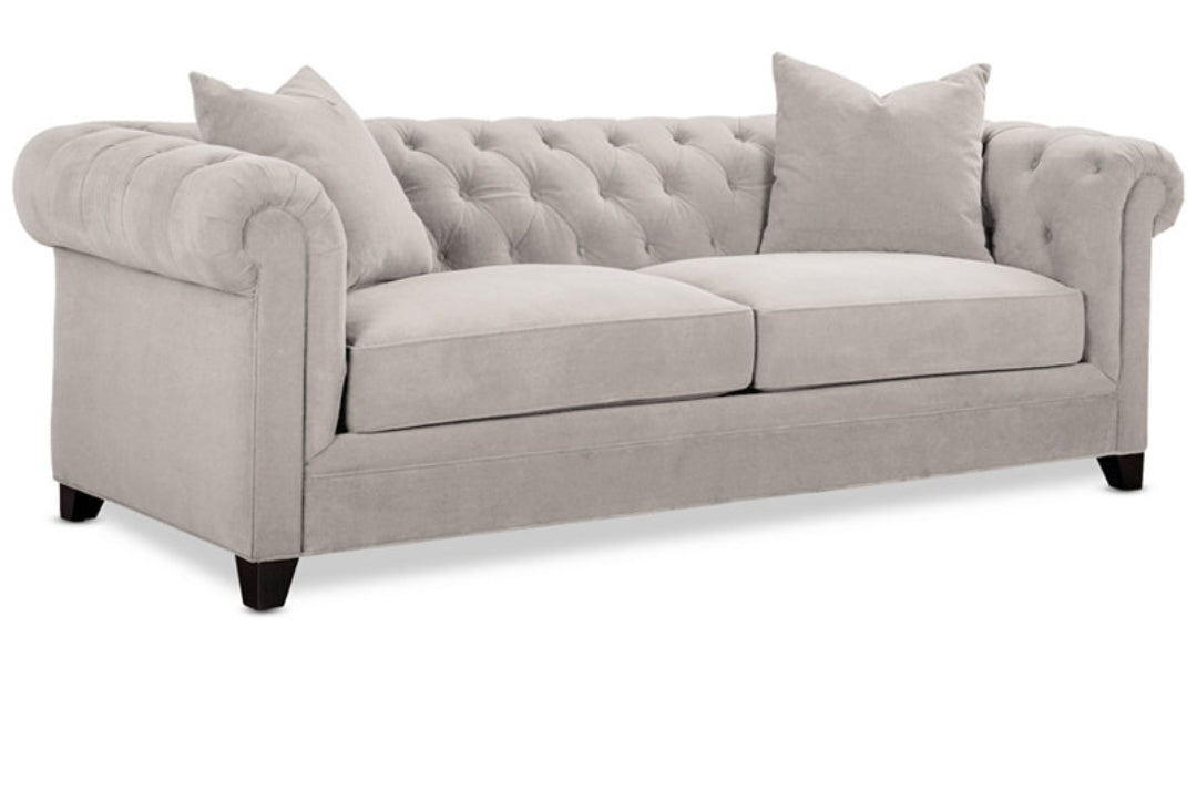 Kallison 92" Fabric Sofa (Grey)